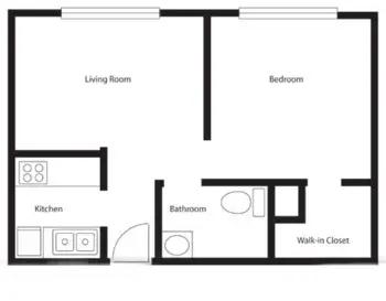Floorplan of Courtyard Towers, Assisted Living, Mesa, AZ 3