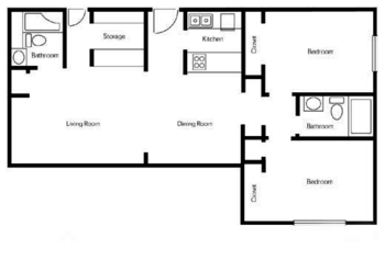 Floorplan of Courtyard Towers, Assisted Living, Mesa, AZ 4