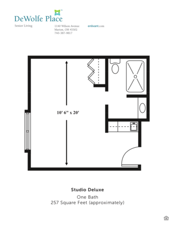 Floorplan of DeWolfe Place, Assisted Living, Marion, OH 2