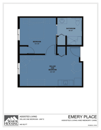 Floorplan of Emery Place, Assisted Living, Memory Care, Robins, IA 1