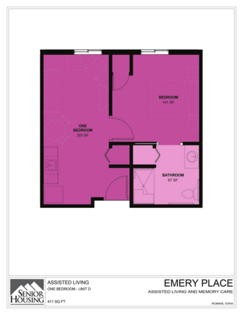 Floorplan of Emery Place, Assisted Living, Memory Care, Robins, IA 4