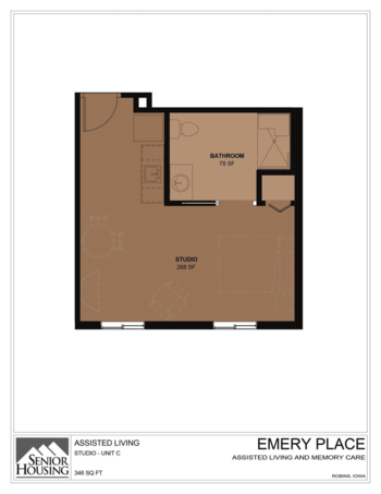 Floorplan of Emery Place, Assisted Living, Memory Care, Robins, IA 7