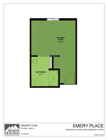 Floorplan of Emery Place, Assisted Living, Memory Care, Robins, IA 8