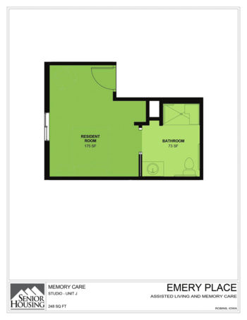 Floorplan of Emery Place, Assisted Living, Memory Care, Robins, IA 9