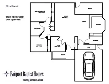 Floorplan of Fairport Baptist Homes, Assisted Living, Fairport, NY 1