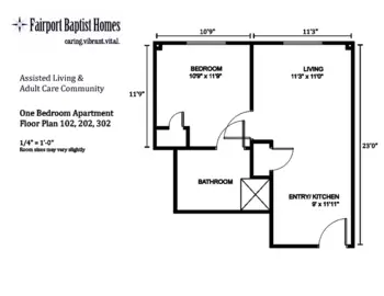 Floorplan of Fairport Baptist Homes, Assisted Living, Fairport, NY 3