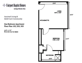 Floorplan of Fairport Baptist Homes, Assisted Living, Fairport, NY 4
