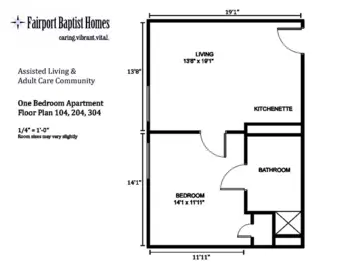 Floorplan of Fairport Baptist Homes, Assisted Living, Fairport, NY 5