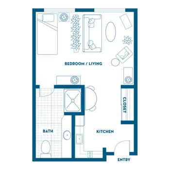 Floorplan of Hawthorne Court, Assisted Living, Kennewick, WA 4