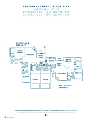 Floorplan of Hawthorne Court, Assisted Living, Kennewick, WA 5