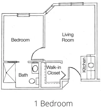 Floorplan of Hearthstone at Beaverton, Assisted Living, Beaverton, OR 1