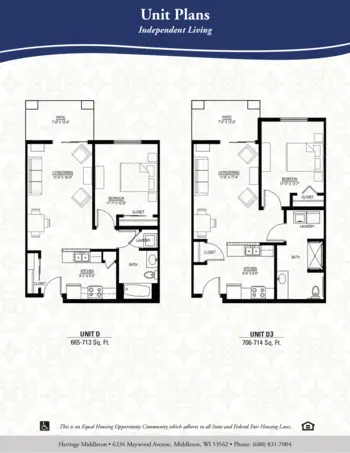 Floorplan of Heritage Middleton, Assisted Living, Memory Care, Middleton, WI 3