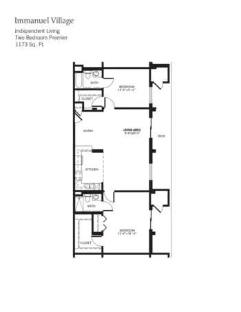 Floorplan of Immanuel Village, Assisted Living, Omaha, NE 8