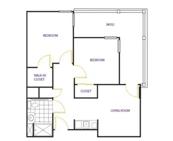Floorplan of Leawood Gardens Senior Living, Assisted Living, Leawood, KS 3