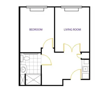 Floorplan of Leawood Gardens Senior Living, Assisted Living, Leawood, KS 5