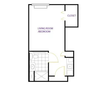 Floorplan of Leawood Gardens Senior Living, Assisted Living, Leawood, KS 6