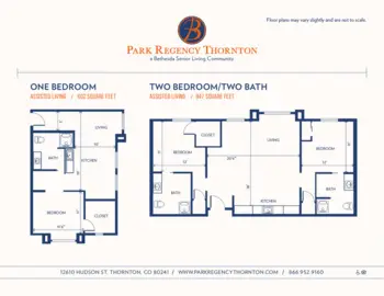 Floorplan of Park Regency Thornton, Assisted Living, Thornton, CO 3