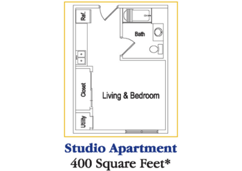 Floorplan of Residences at Deer Creek, Assisted Living, Schererville, IN 2