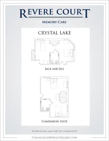 Floorplan of Revere Court of Crystal Lake, Assisted Living, Crystal Lake, IL 1
