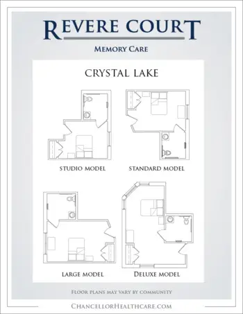 Floorplan of Revere Court of Crystal Lake, Assisted Living, Crystal Lake, IL 2