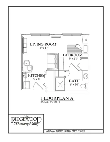 Floorplan of Ridgewood at Shenango Valley, Assisted Living, Hermitage, PA 7