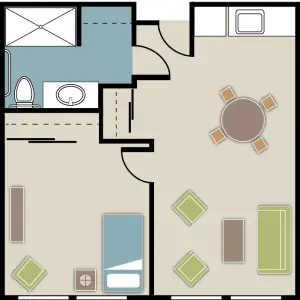 Floorplan of Tanner Spring Assisted Living, Assisted Living, Memory Care, West Linn, OR 1