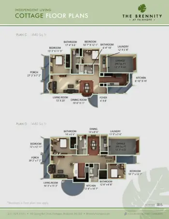 Floorplan of The Brennity at Fairhope, Assisted Living, Fairhope, AL 5