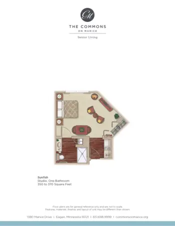 Floorplan of The Commons on Marice, Assisted Living, Memory Care, Eagan, MN 3