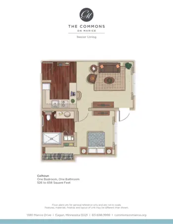 Floorplan of The Commons on Marice, Assisted Living, Memory Care, Eagan, MN 4