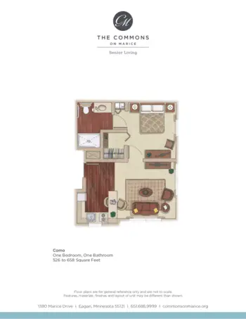 Floorplan of The Commons on Marice, Assisted Living, Memory Care, Eagan, MN 5