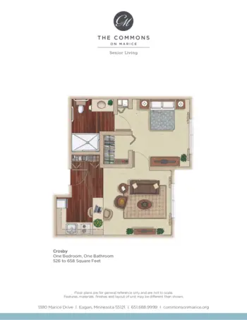 Floorplan of The Commons on Marice, Assisted Living, Memory Care, Eagan, MN 6