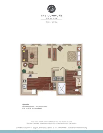 Floorplan of The Commons on Marice, Assisted Living, Memory Care, Eagan, MN 8