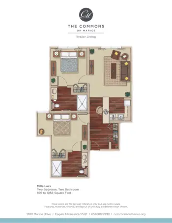 Floorplan of The Commons on Marice, Assisted Living, Memory Care, Eagan, MN 10