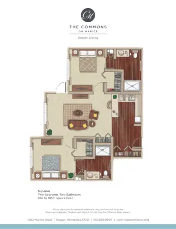Floorplan of The Commons on Marice, Assisted Living, Memory Care, Eagan, MN 12