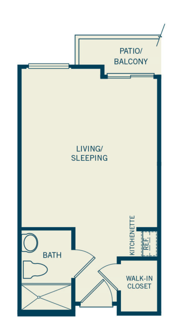 Floorplan of The Groves of Tustin, Assisted Living, Tustin, CA 2