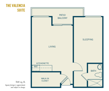 Floorplan of The Groves of Tustin, Assisted Living, Tustin, CA 7