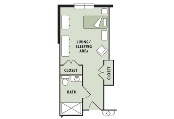 Floorplan of The Laurels & The Haven in the Village at Carolina Place, Assisted Living, Pineville, NC 3