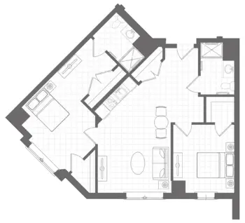 Floorplan of The Residence at Selleck's Woods, Assisted Living, Darien, CT 6