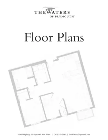 Floorplan of The Waters of Plymouth, Assisted Living, Memory Care, Plymouth, MN 1