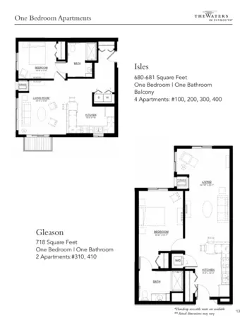 Floorplan of The Waters of Plymouth, Assisted Living, Memory Care, Plymouth, MN 3