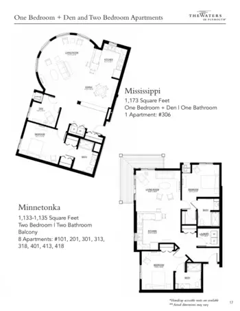 Floorplan of The Waters of Plymouth, Assisted Living, Memory Care, Plymouth, MN 7