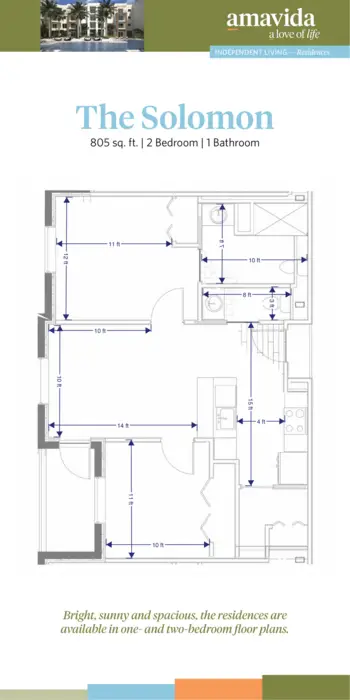 Floorplan of Amavida Senior Living, Assisted Living, Fort Myers, FL 11