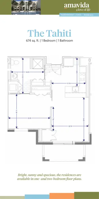 Floorplan of Amavida Senior Living, Assisted Living, Fort Myers, FL 12