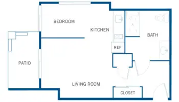 Floorplan of Andara Senior Living, Assisted Living, Scottsdale, AZ 2