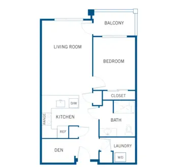 Floorplan of Andara Senior Living, Assisted Living, Scottsdale, AZ 4