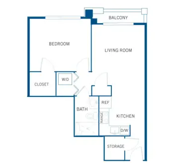 Floorplan of Andara Senior Living, Assisted Living, Scottsdale, AZ 6