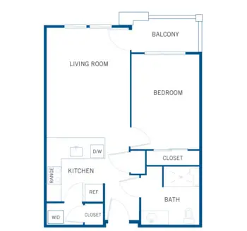 Floorplan of Andara Senior Living, Assisted Living, Scottsdale, AZ 8