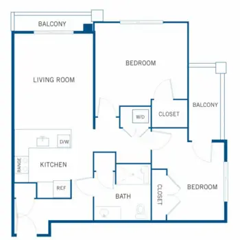 Floorplan of Andara Senior Living, Assisted Living, Scottsdale, AZ 11