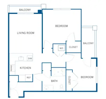 Floorplan of Andara Senior Living, Assisted Living, Scottsdale, AZ 12