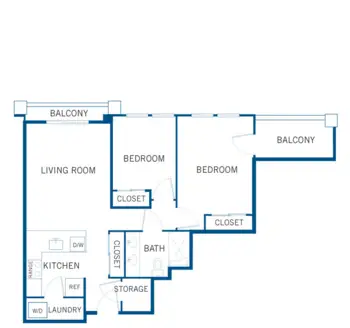 Floorplan of Andara Senior Living, Assisted Living, Scottsdale, AZ 14